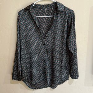 button up t-shirt blouse